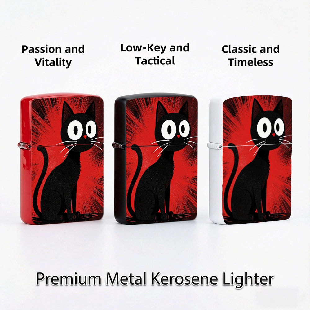 Accendino Flip Top Black Cat,  - Vintage Collectible Lighters recensione e prezzo