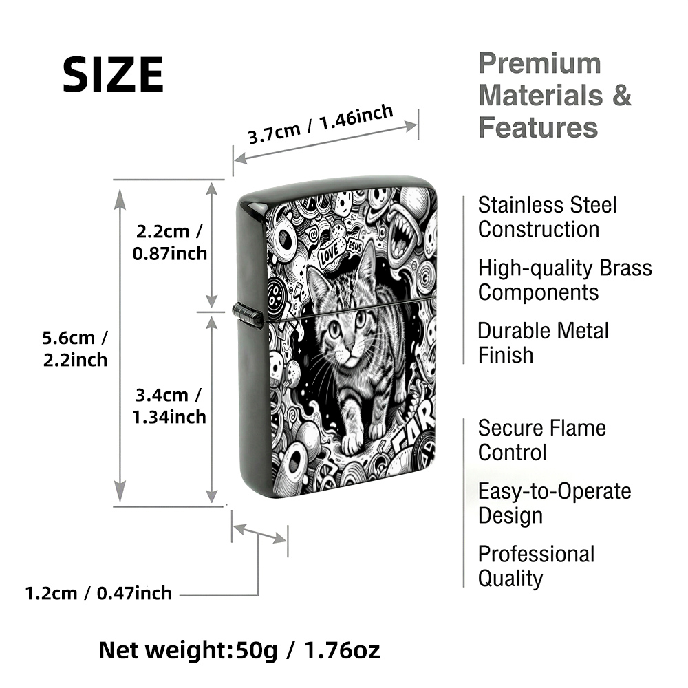 Accendino Flip Top Nero Bianco - Vintage Collectible Lighters recensione e prezzo