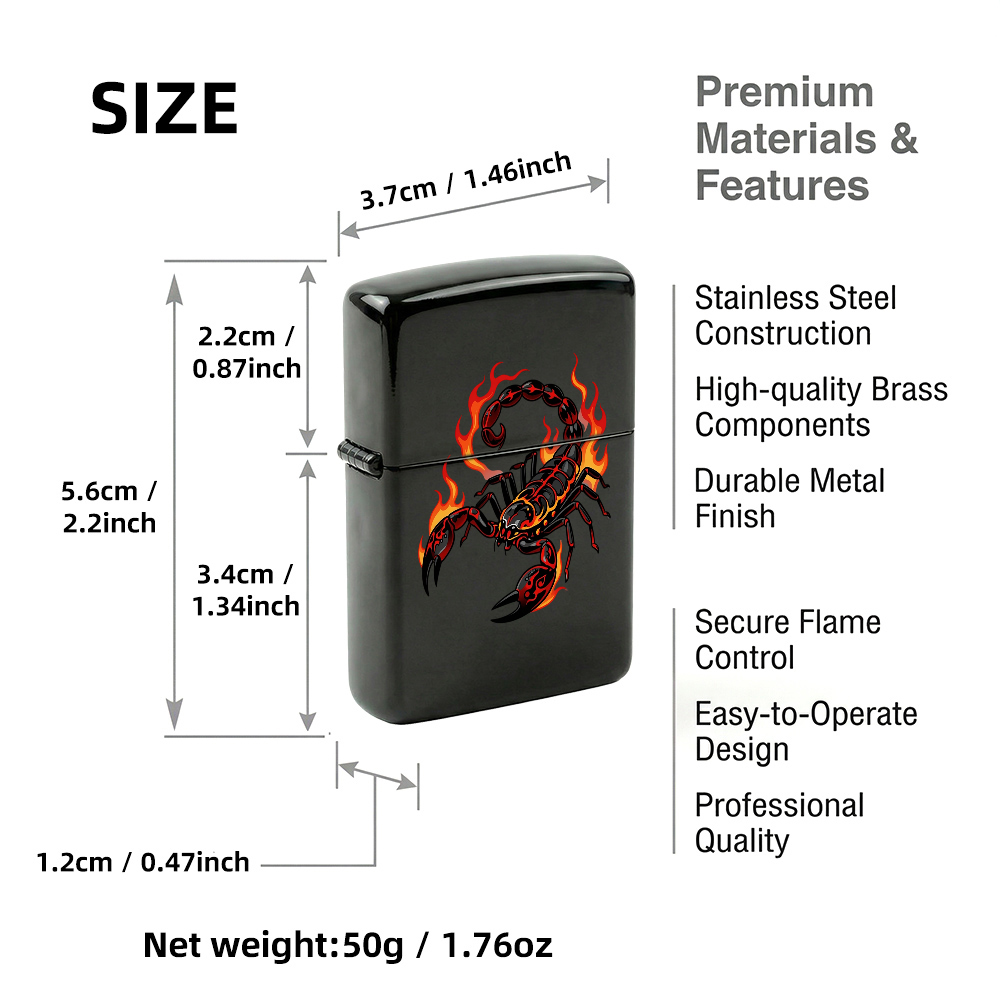 Accendino Flip Top Fire Scorpi - Vintage Collectible Lighters recensione e prezzo